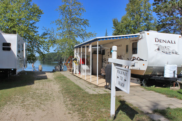 Campsite Lake Walkway