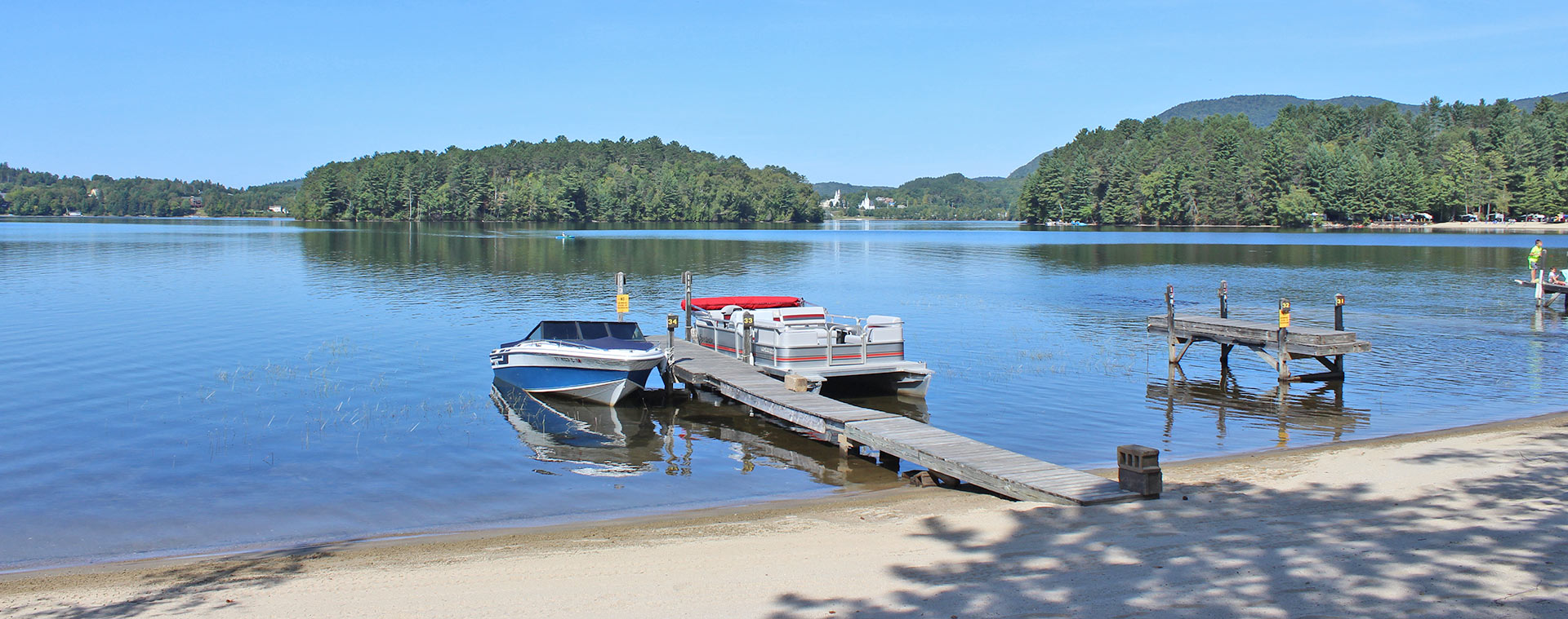 Lakeside Camping Boat Docks